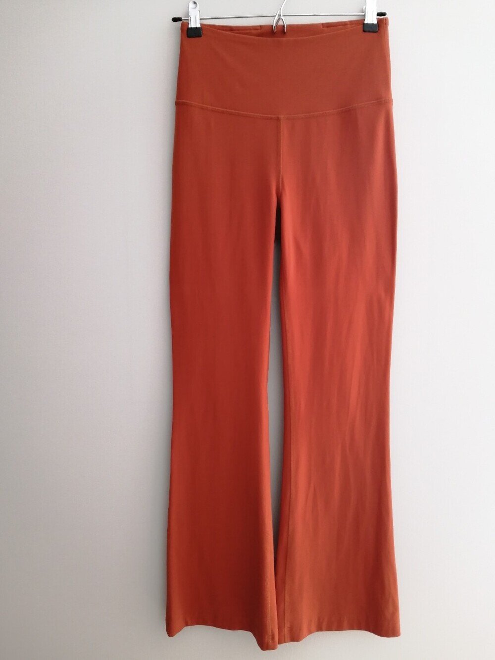 Lululemon Groove Super High Rise Flared Pants Leggings 30" Inseam Rust Size 6